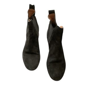 Topshop Black Suede Ankle Boots